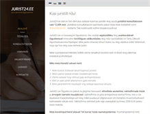Tablet Screenshot of jurist24.ee